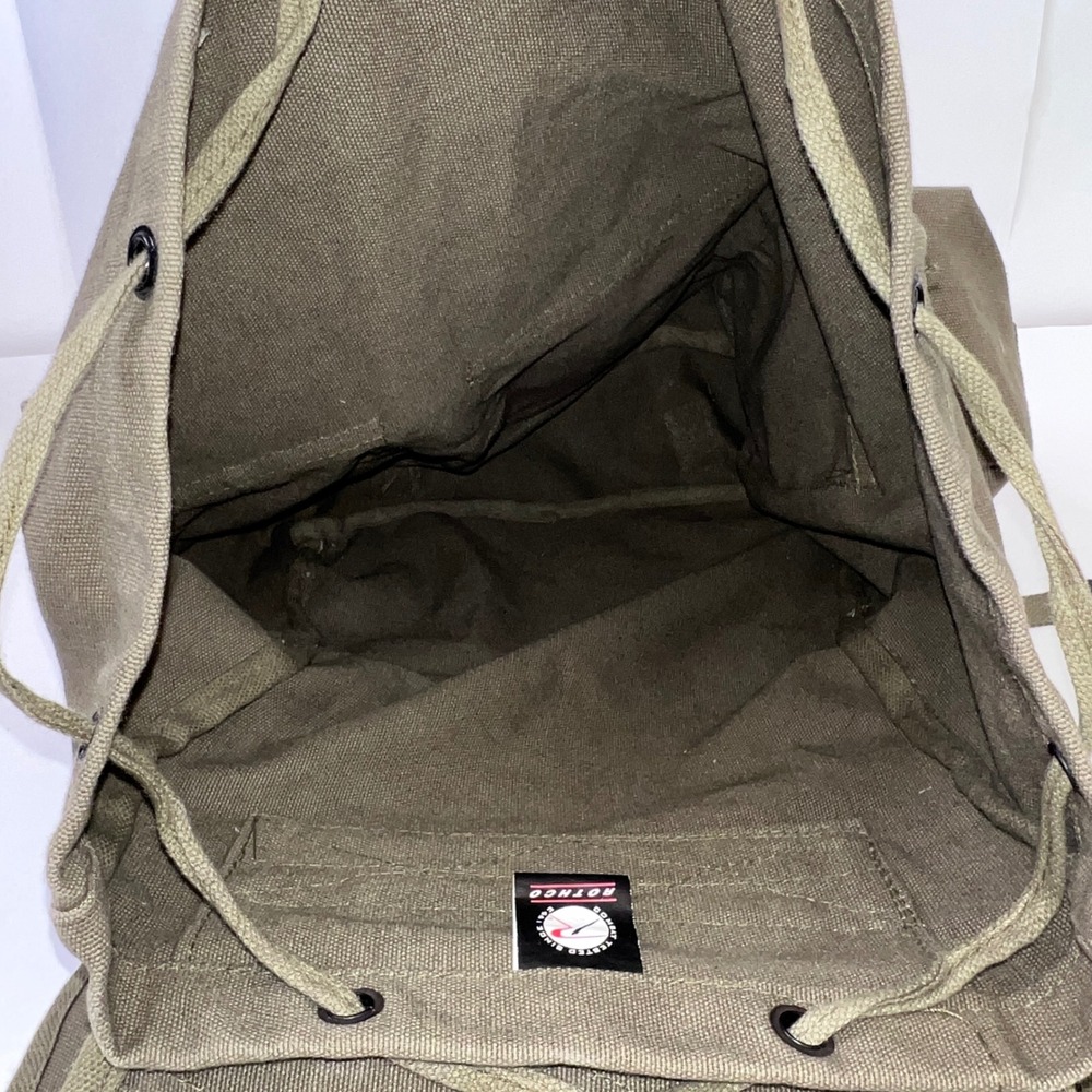 Rothco Olive Drab Mini US Army Style ALICE Pack Canvas Backpack Rucksack - Picture 12 of 15